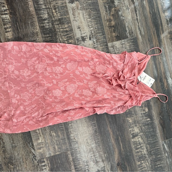 NWT Zara Jacquard Ruffled Dress - Picture 6 of 6